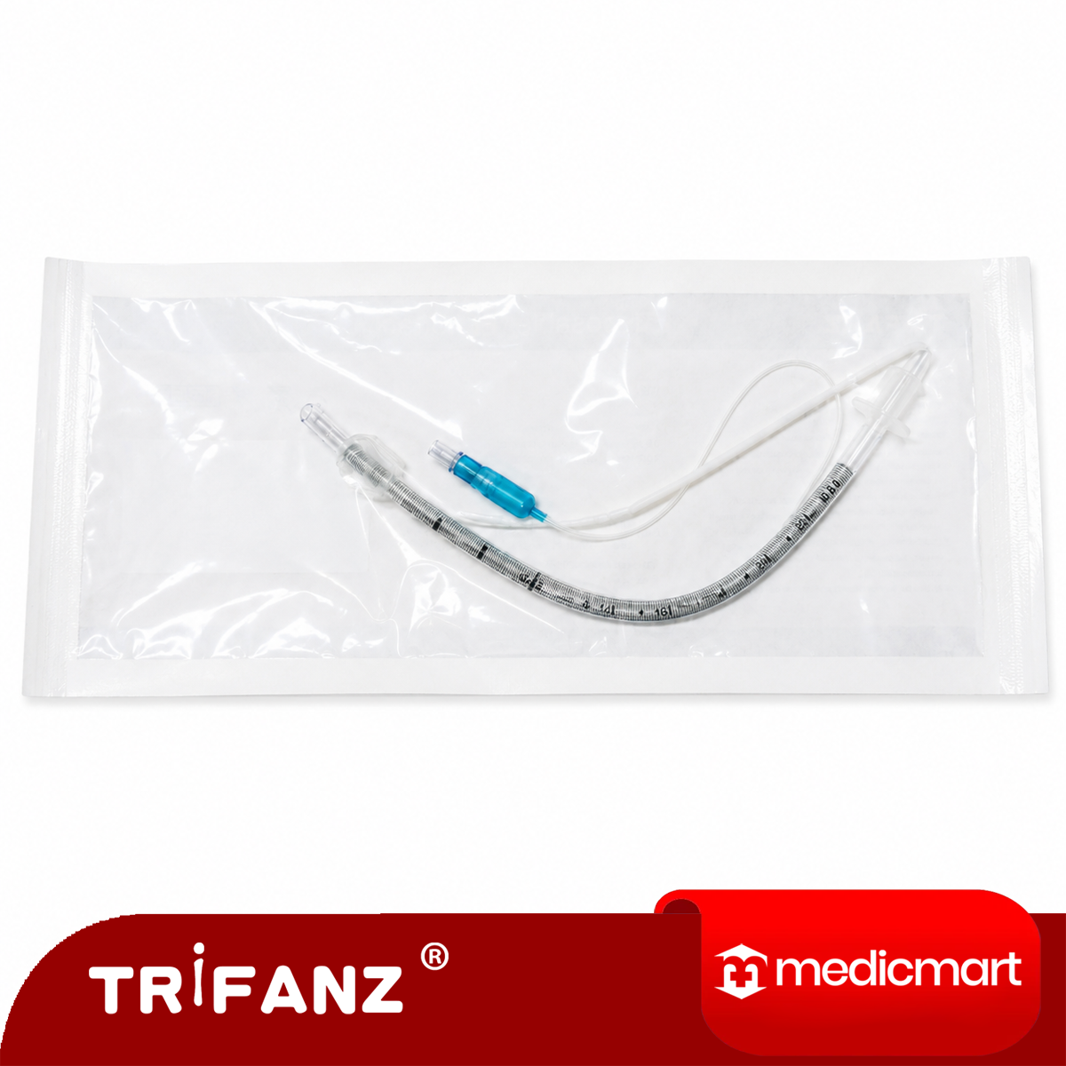 TRIFANZ - PVC Reinforced Endotracheal Tube (Cuffed) + Stylet (1box isi 10pcs) - Image 1