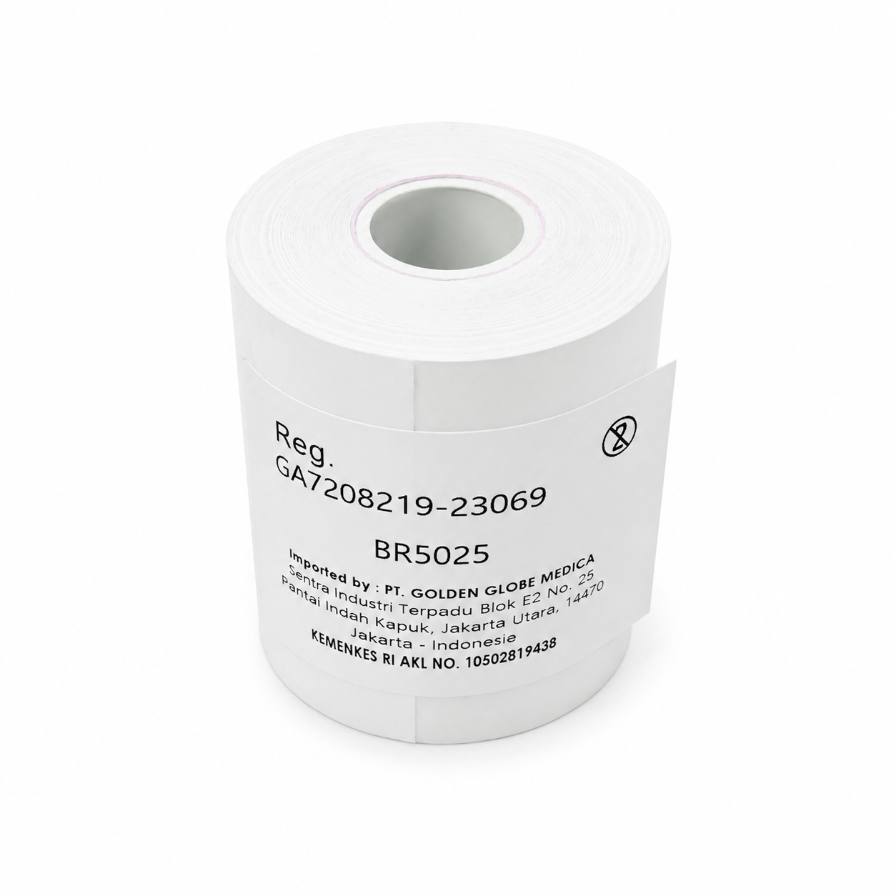 Thermal Alpha Paper | Blank Roll 50mm x 25m x 16mm | Kertas EKG/ECG - Image 1